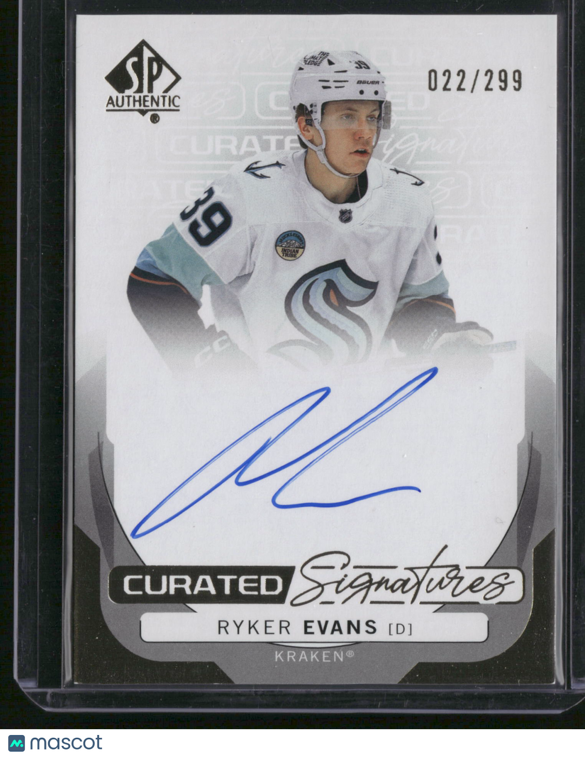 Ryker Evans 2025 Upper Deck SP Authentic Curated Signatures #SPC-RE /299