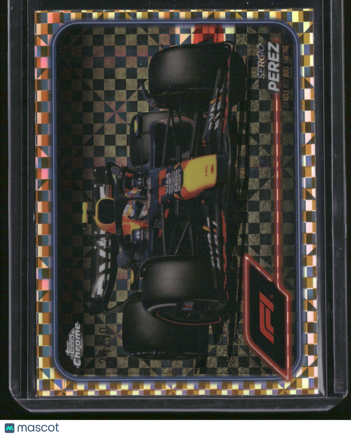 Sergio Perez 2024 Topps Chrome F1 #74 Checkerboard Refractor