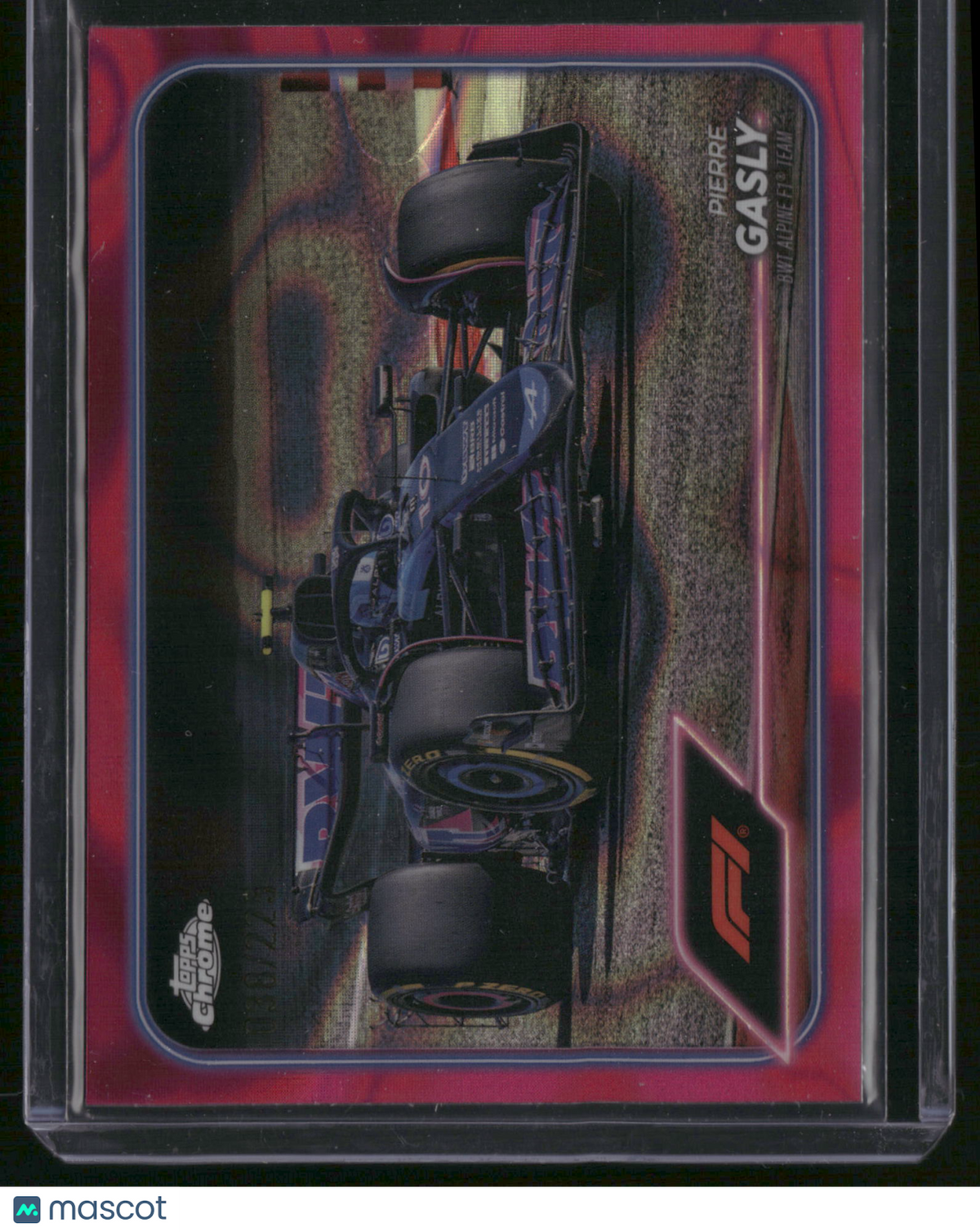Pierre Gasly 2024 Topps Chrome Formula 1 #82 Pink Refractor