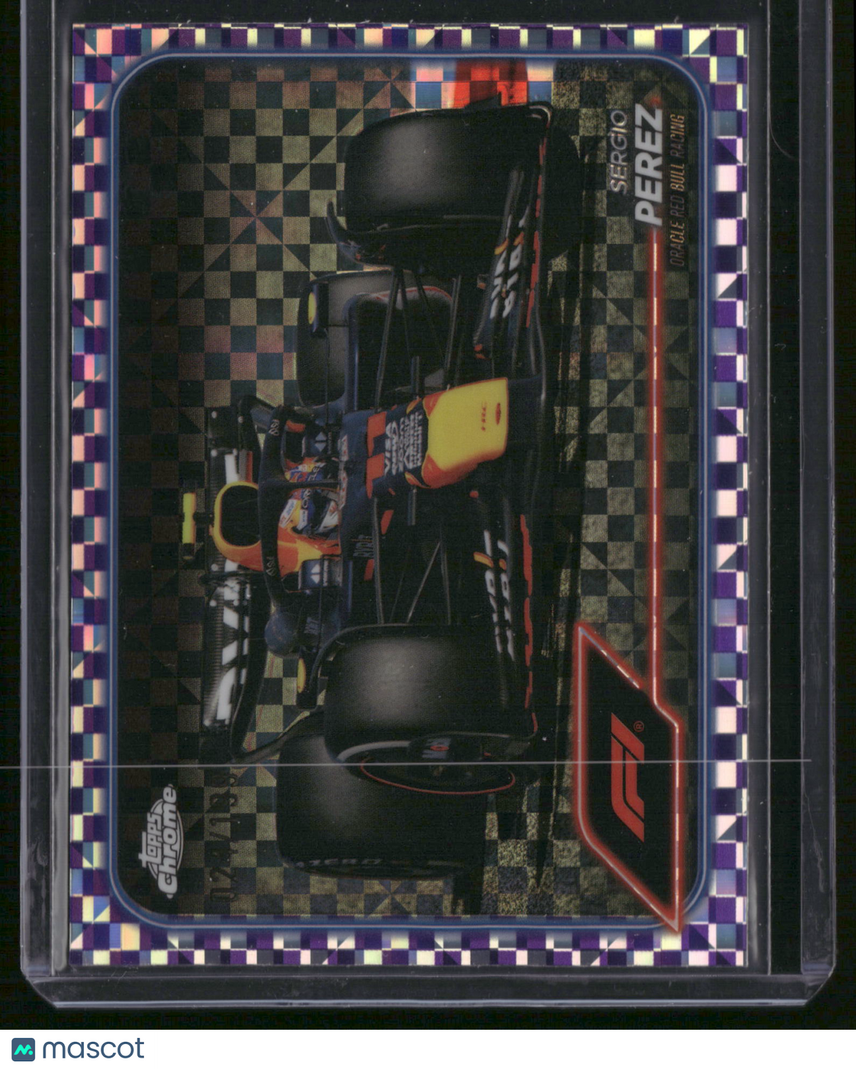 Sergio Perez 2024 Topps Chrome F1 #74 Checkerboard