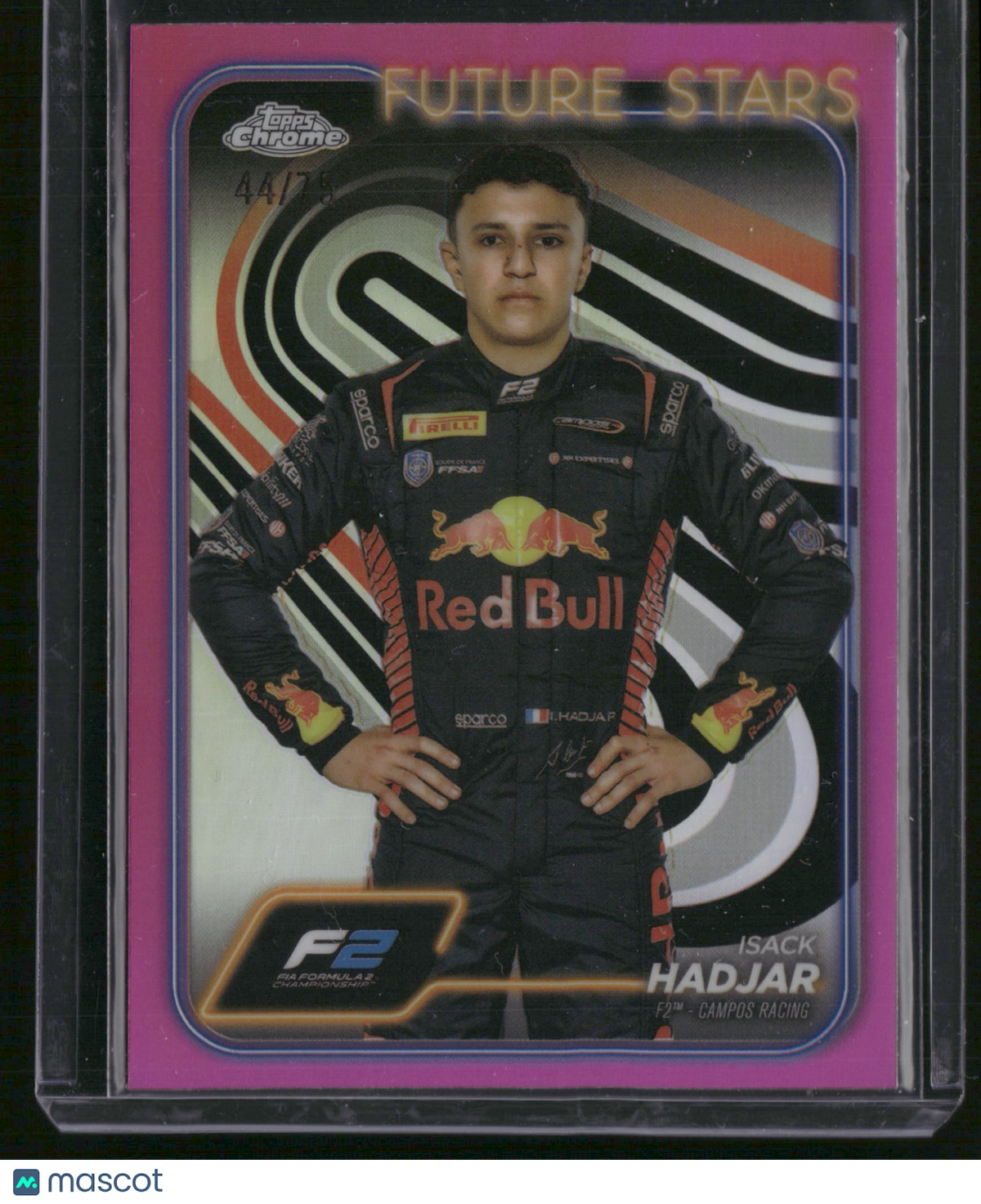 Isack Hadjar 2024 Topps Chrome Formula 1 #41 Pink /75 Future Stars