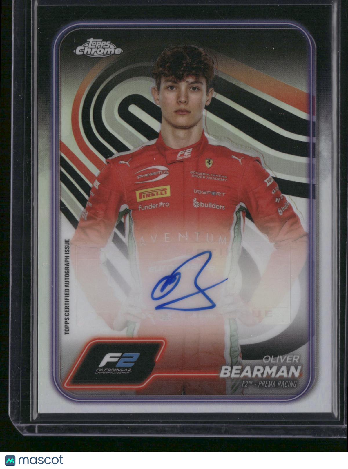 Oliver Bearman 2024 Topps Chrome Formula 1 #CAC-BEA Topps Certified Autograph Issue