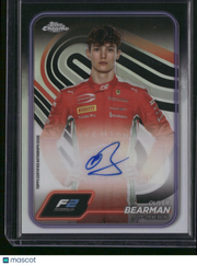 Oliver Bearman 2024 Topps Chrome Formula 1 #CAC-BEA Topps Certified Autograph Issue