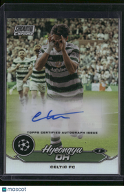 Hyeongyu Oh 2024 Topps Stadium Club Chrome UEFA Champions League #CA-HO Chrome Autograph card