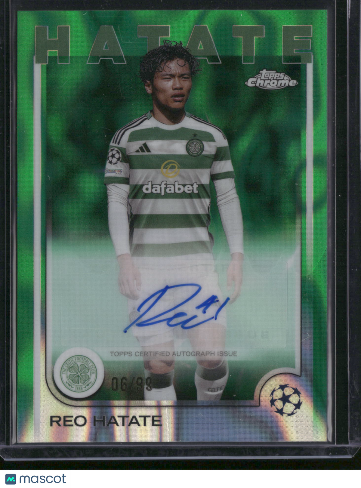 Reo Hatate 2025 Topps Chrome UEFA Club Competitions #CA-HT Green