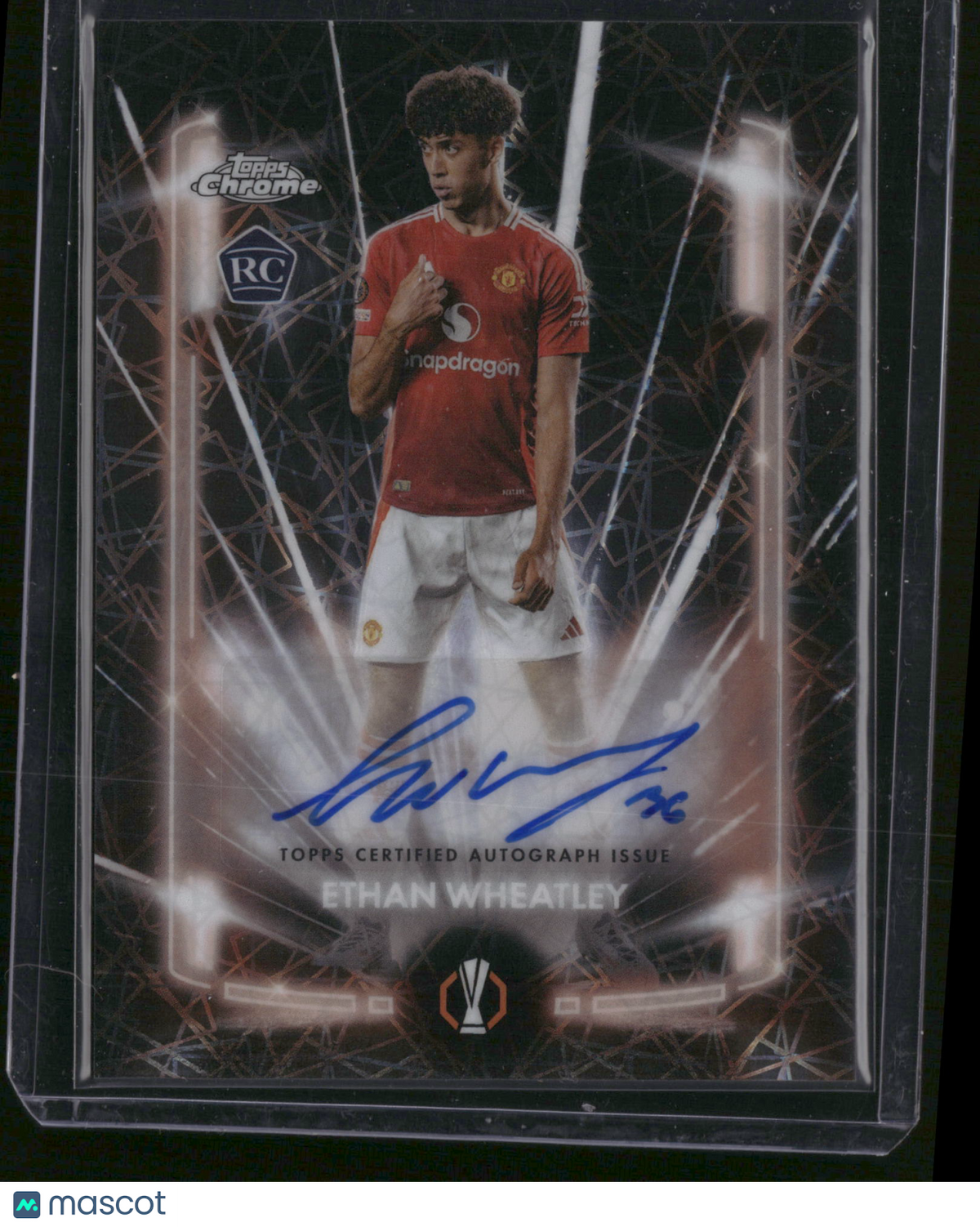 Ethan Wheatley 1997 Topps Chrome UEFA Club Competitions #BLA-EW Black Lazer RC