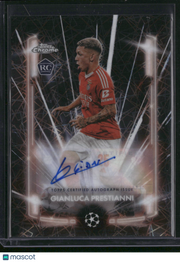 Gianluca Prestianni 2025 Topps Chrome UEFA Club Competitions #BLA-GP Black Lazer RC