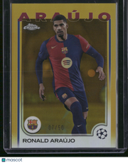 Ronald Araújo 2023 Topps Chrome UEFA Champions League #24 Gold Refractor /50