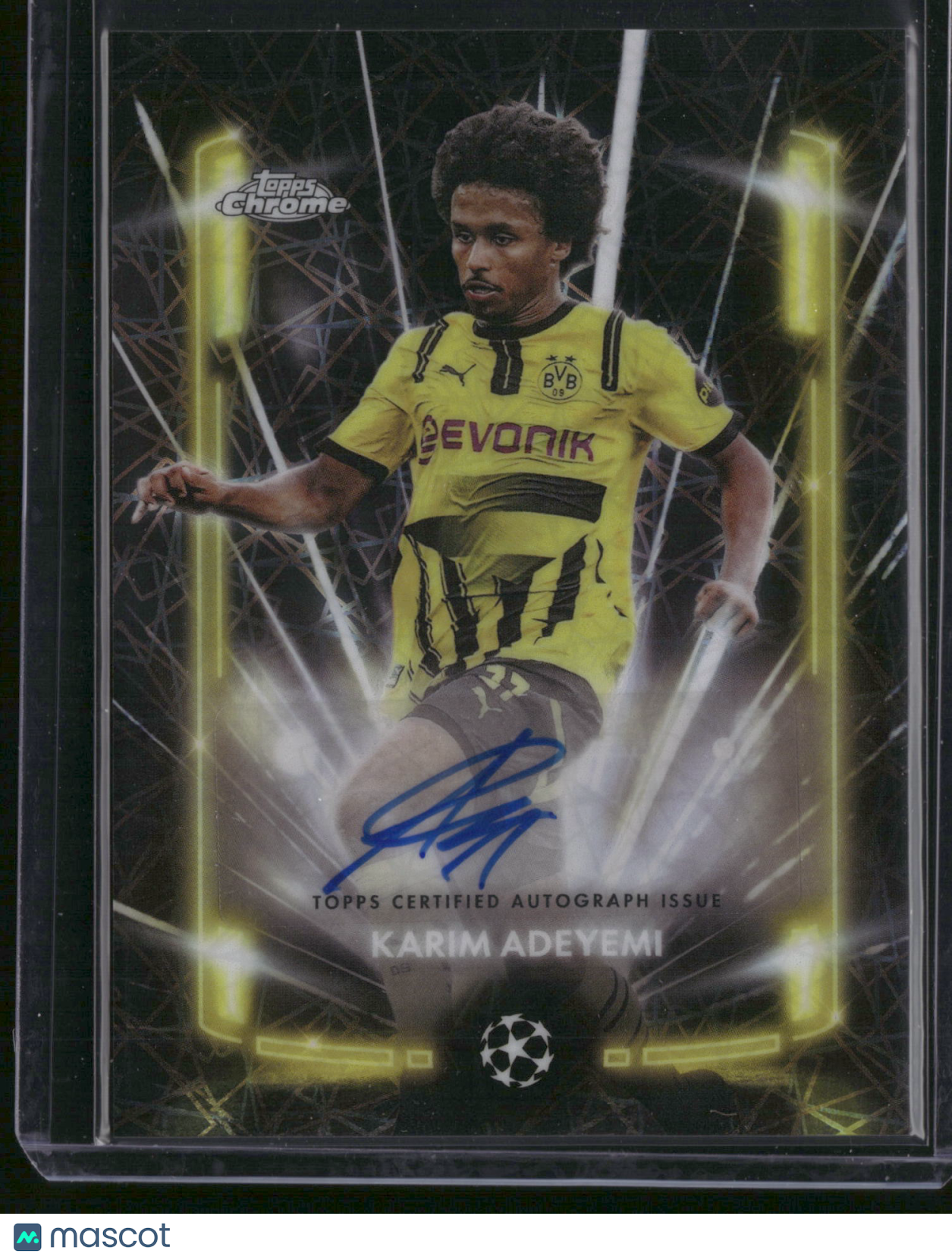 Karim Adeyemi 2025 Topps Chrome UEFA Club Competitions #BLA-KA Black Lazer