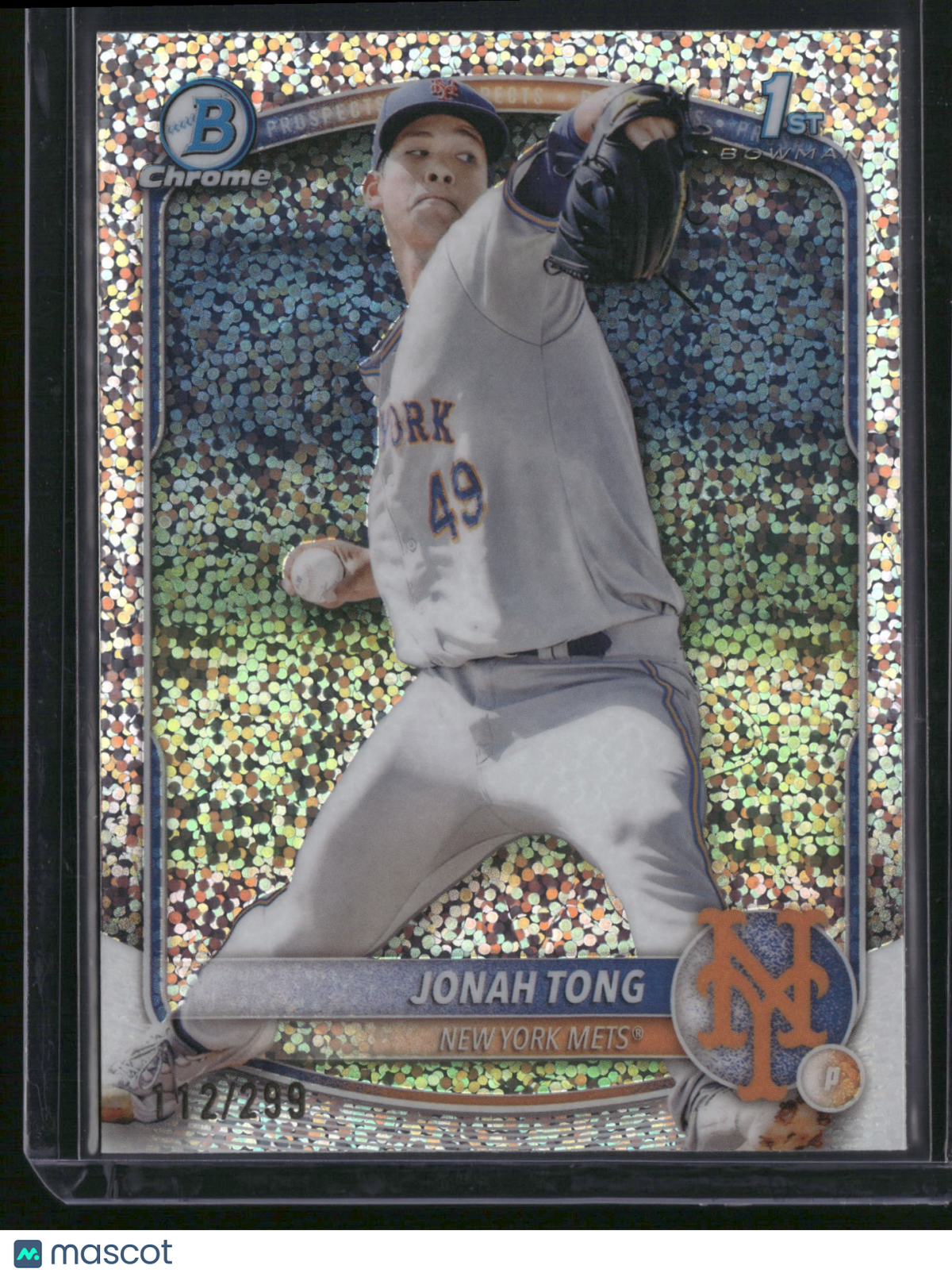 Jonah Tong 2025 Topps Bowman Chrome #BCP-105 Speckle Refractor /299