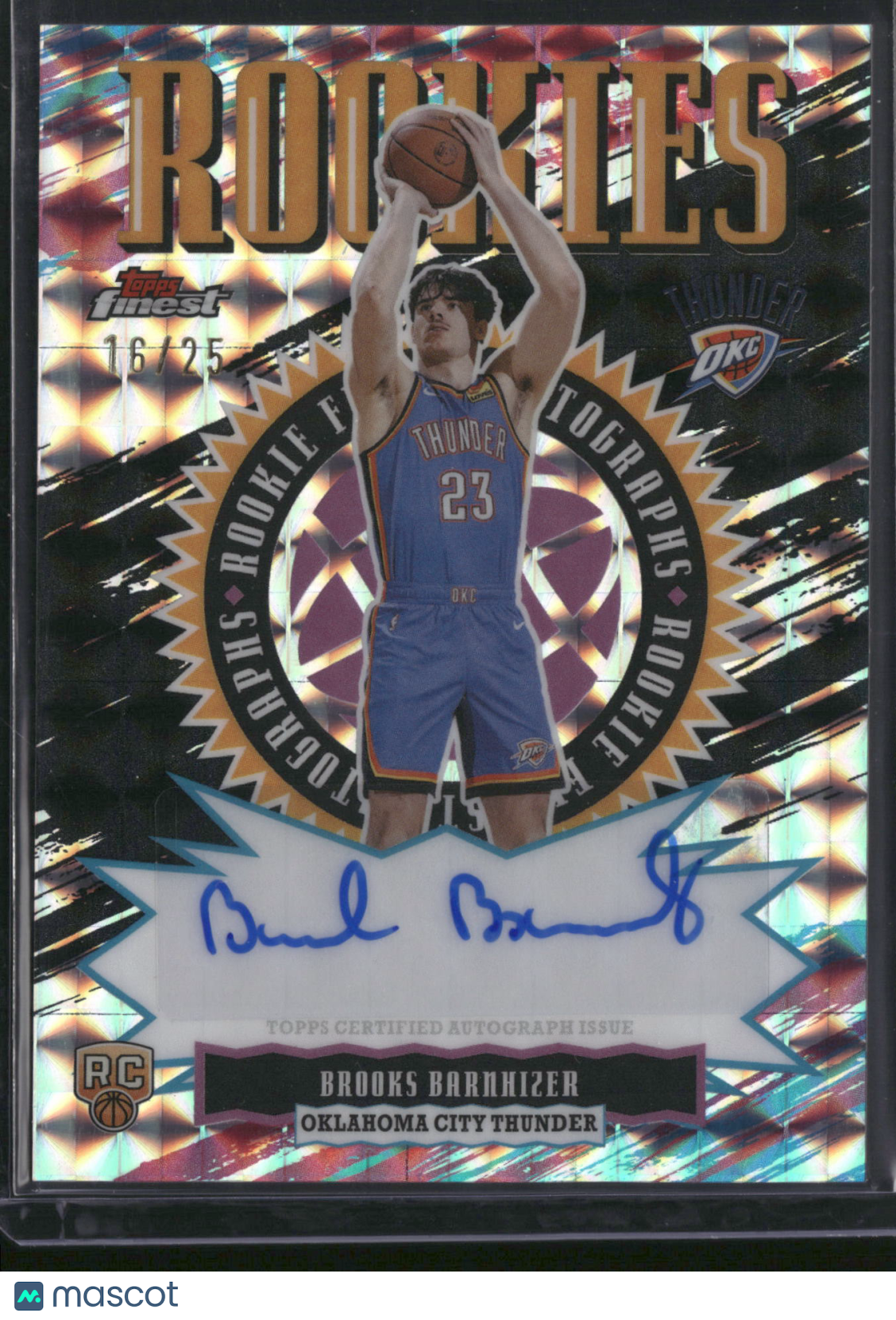Brooks Barnhizer 2026 Topps Finest #RFA-BB /25 RC