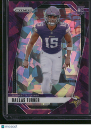 Dallas Turner 2024 Panini Prizm Mosaic #324 Purple /225 RC
