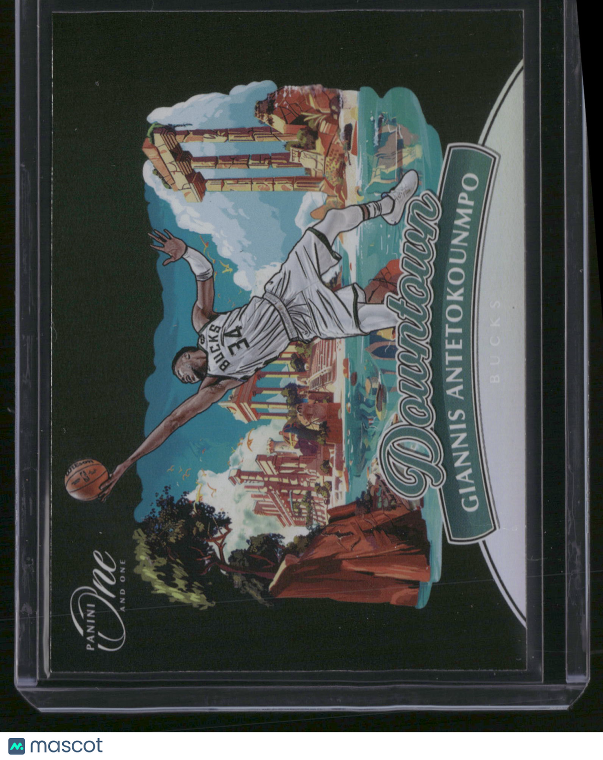 Giannis Antetokounmpo 2024 Panini One and One Downtown #7 Variation