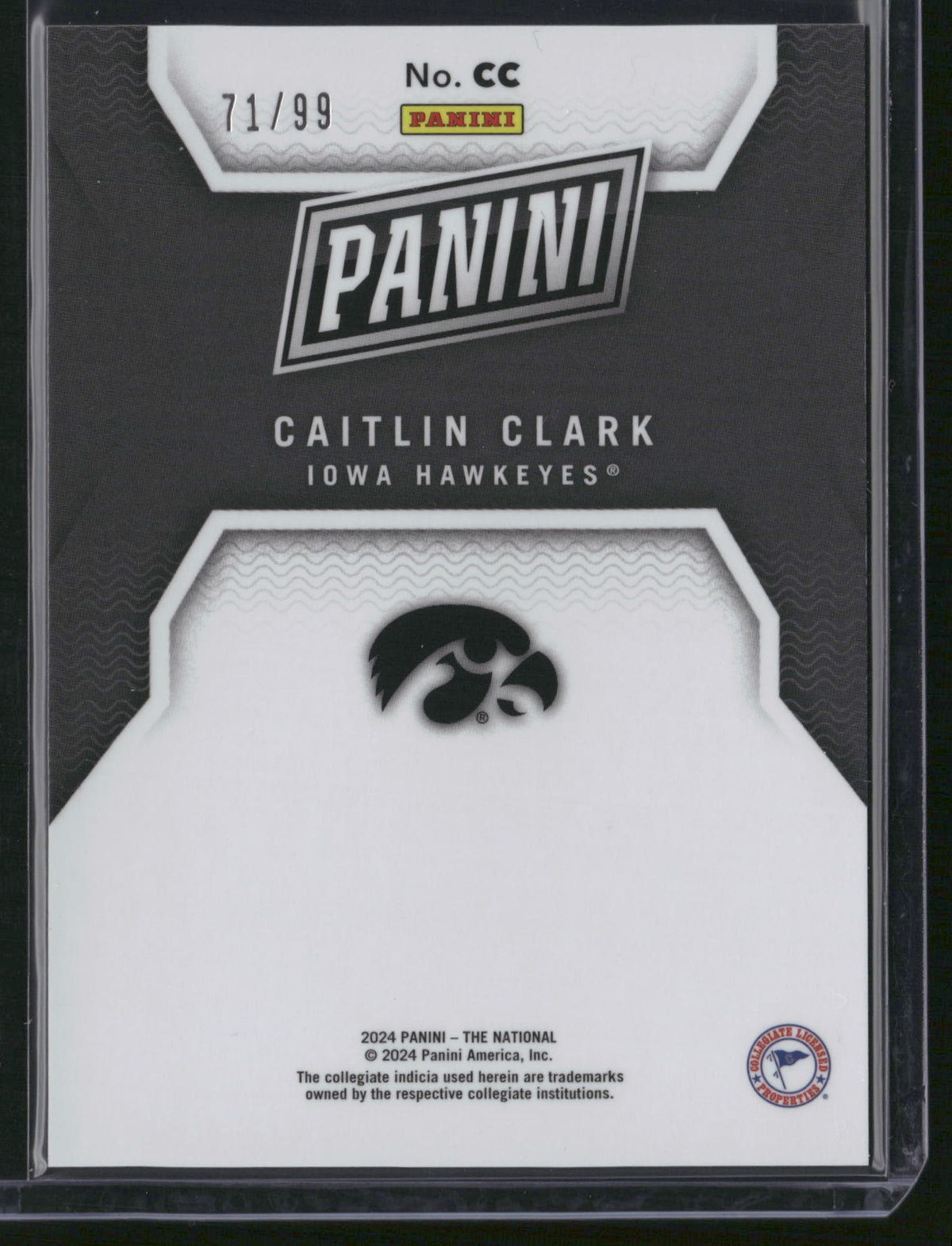Caitlin Clark 2024 Panini The National #CC /99