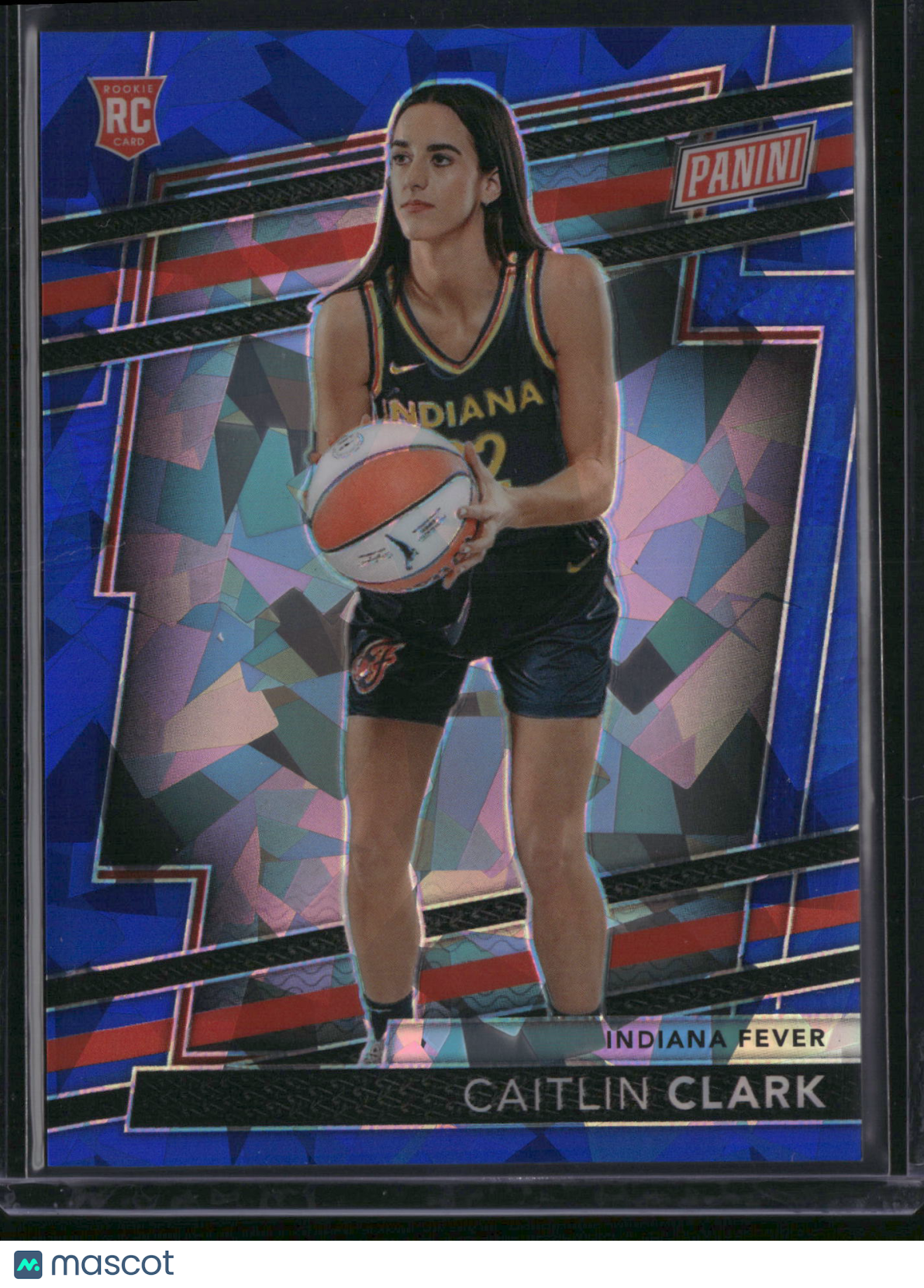 Caitlin Clark 2024 Panini Prizm The National VIP #RC9 Blue Mosaic /124 RC