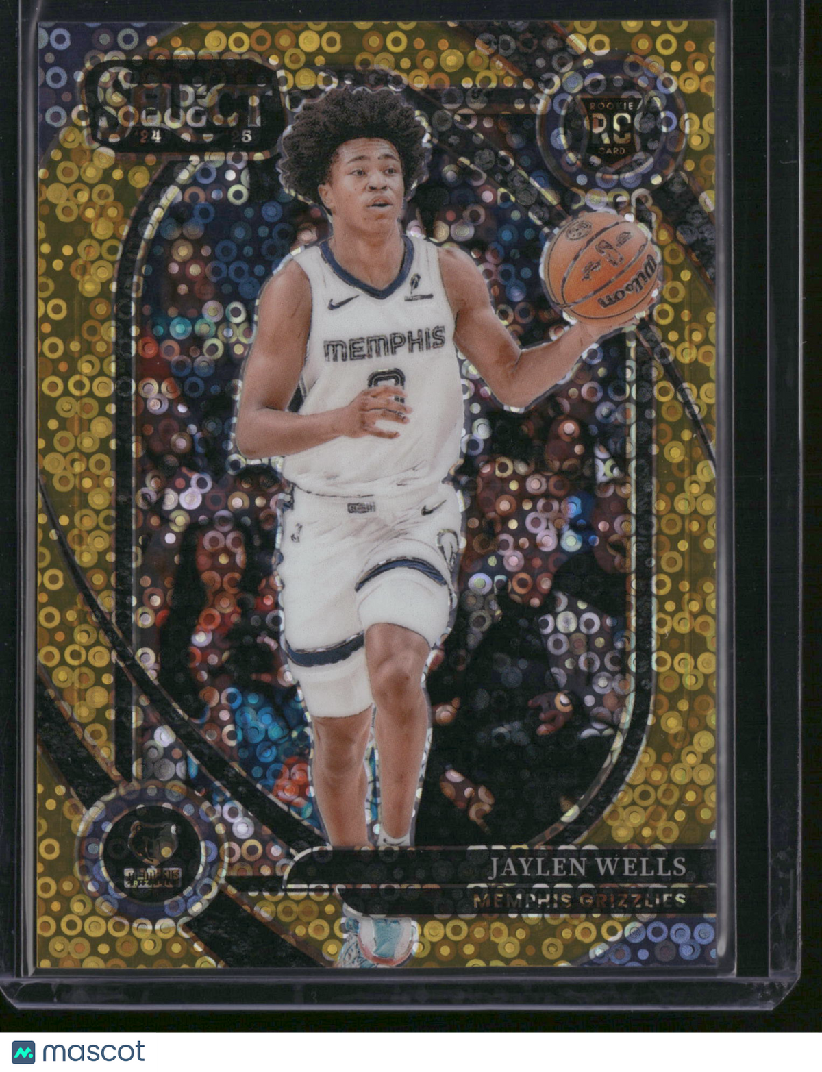 Jaylen Wells 2025 Panini Select Prizm Courtside #267 Gold Circles /10