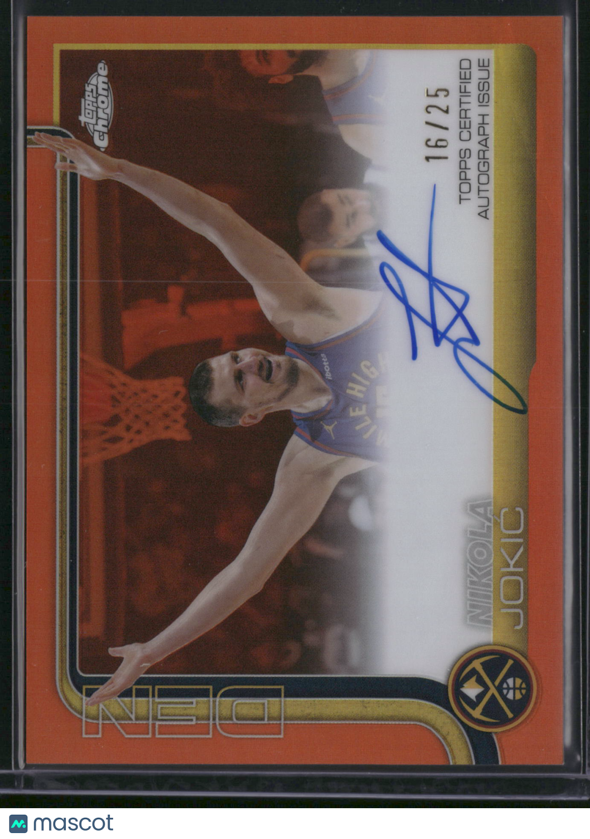 Nikola Jokic 2025 Topps Chrome #TCA2-NJ Orange Refractor /25