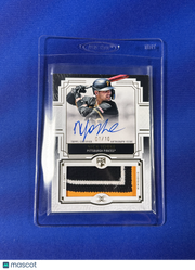 Nick Yorke 2025 Topps Definitive Collection #DRPA-NY /10 Game-Used Patch RC Memorabilia
