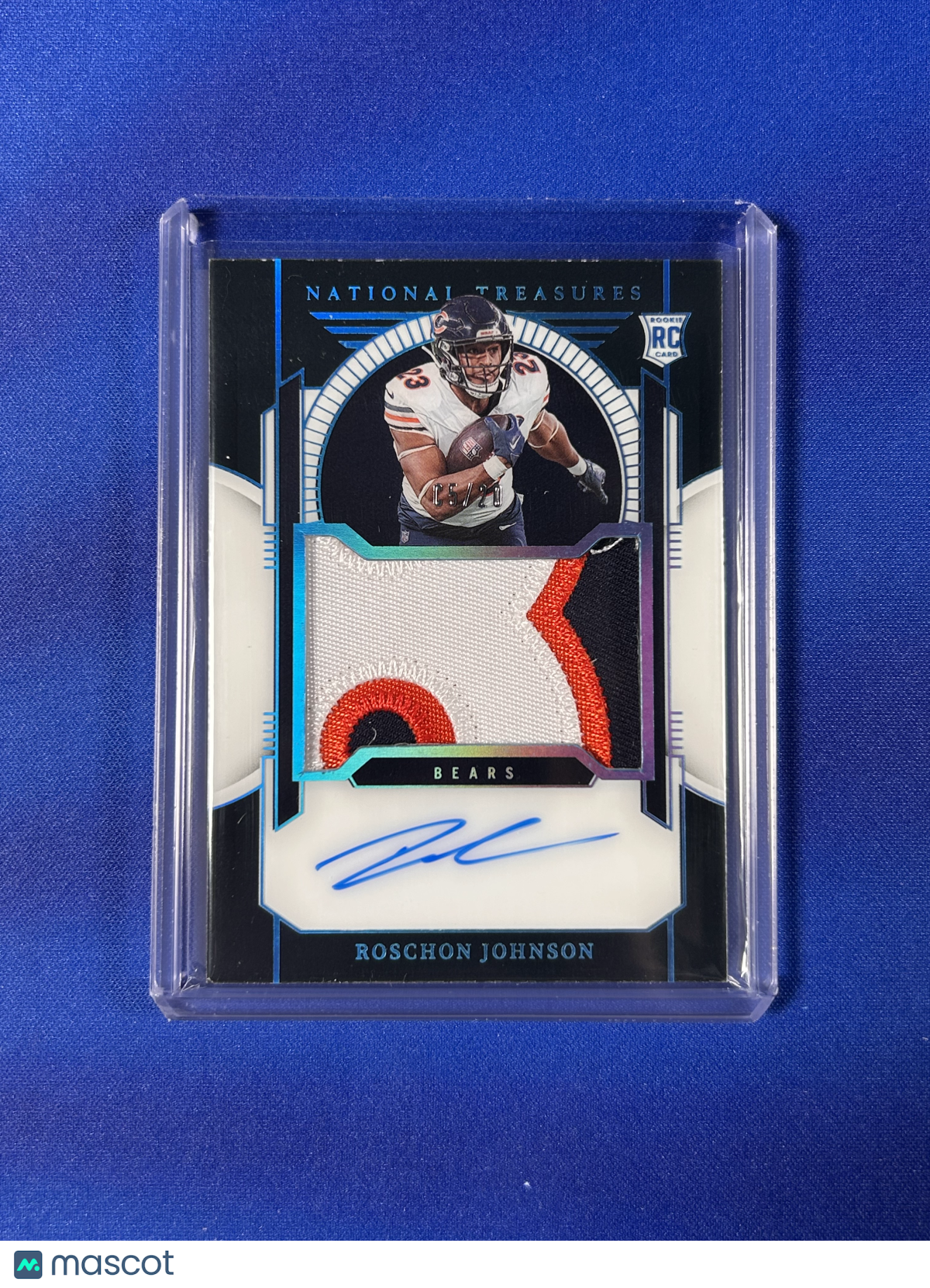 Roschon Johnson 2024 Panini National Treasures #188 /21 Patch RC