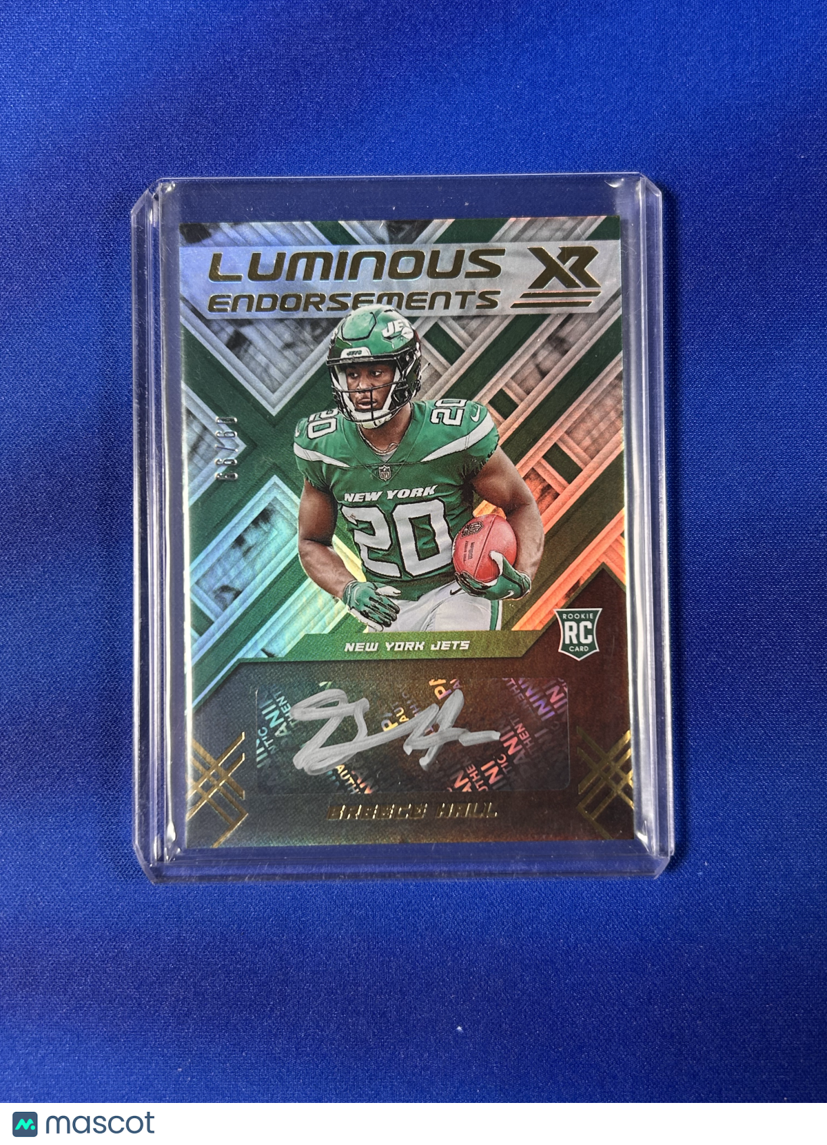 Breece Hall 2022 Panini XR Luminous Endorsements #LUM-BH RC