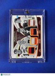 John Elway Jim Kelly Boomer Esiason Dan Marino 2024 Panini Immaculate Collection Immaculate Monuments #IM-QB2 /20 Quad Patch Memorabilia