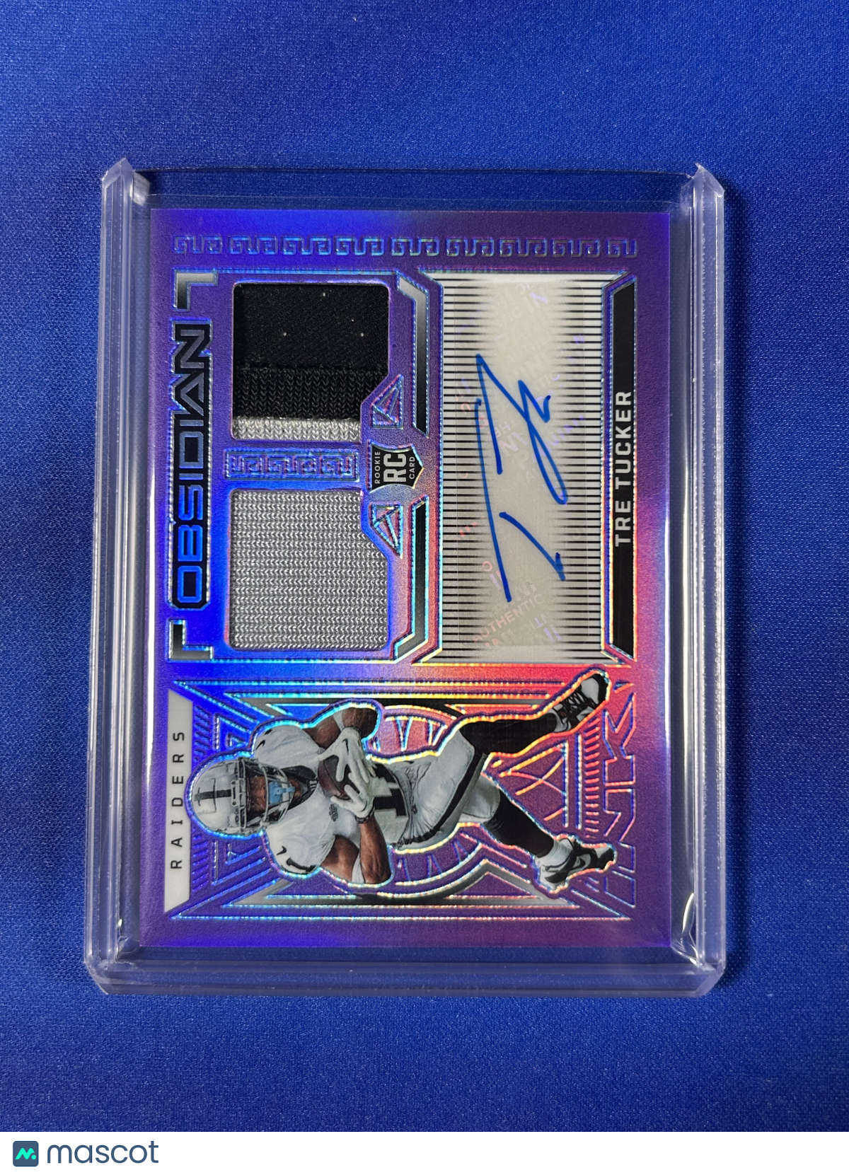 Tre Tucker 2024 Panini Obsidian Football #RJI-TTU Purple /30 RC Memorabilia
