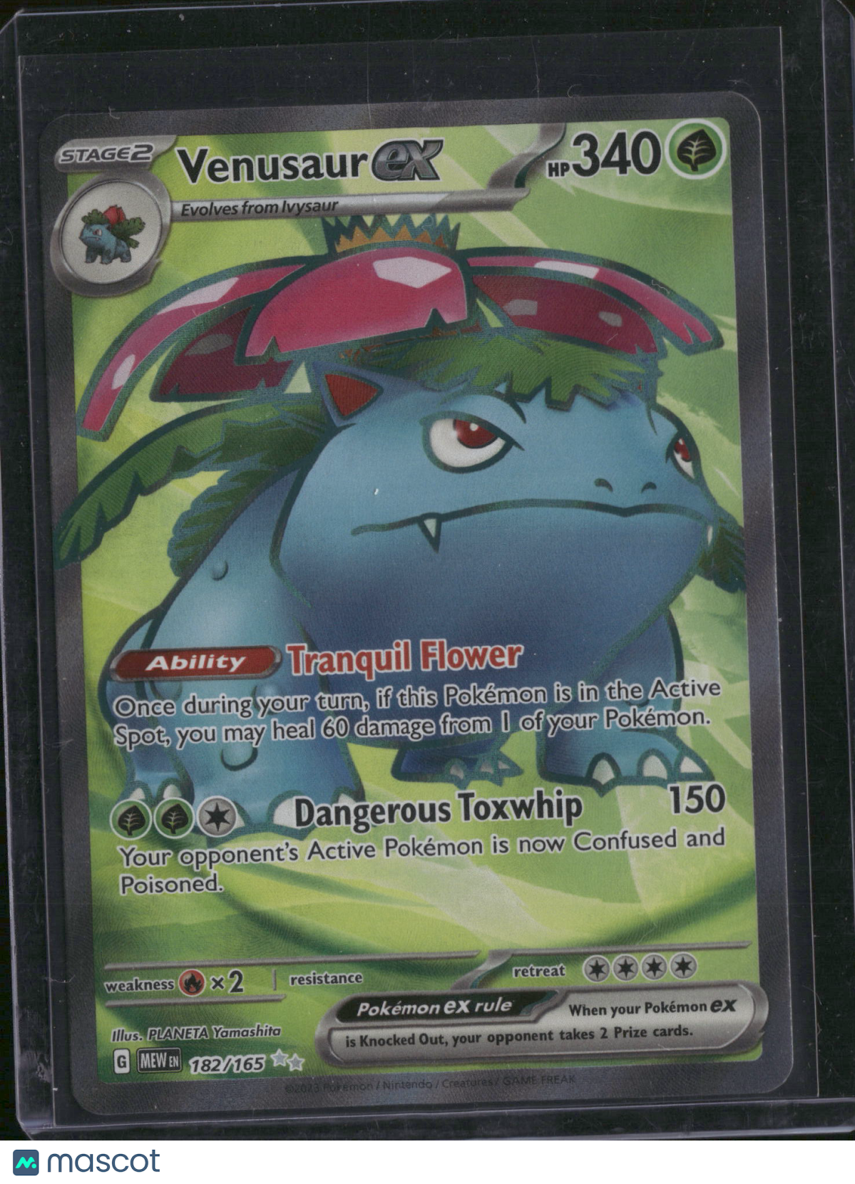 2023 Scarlet & Violet 151 Venusaur EX Holo Secret Rare FA #182/165