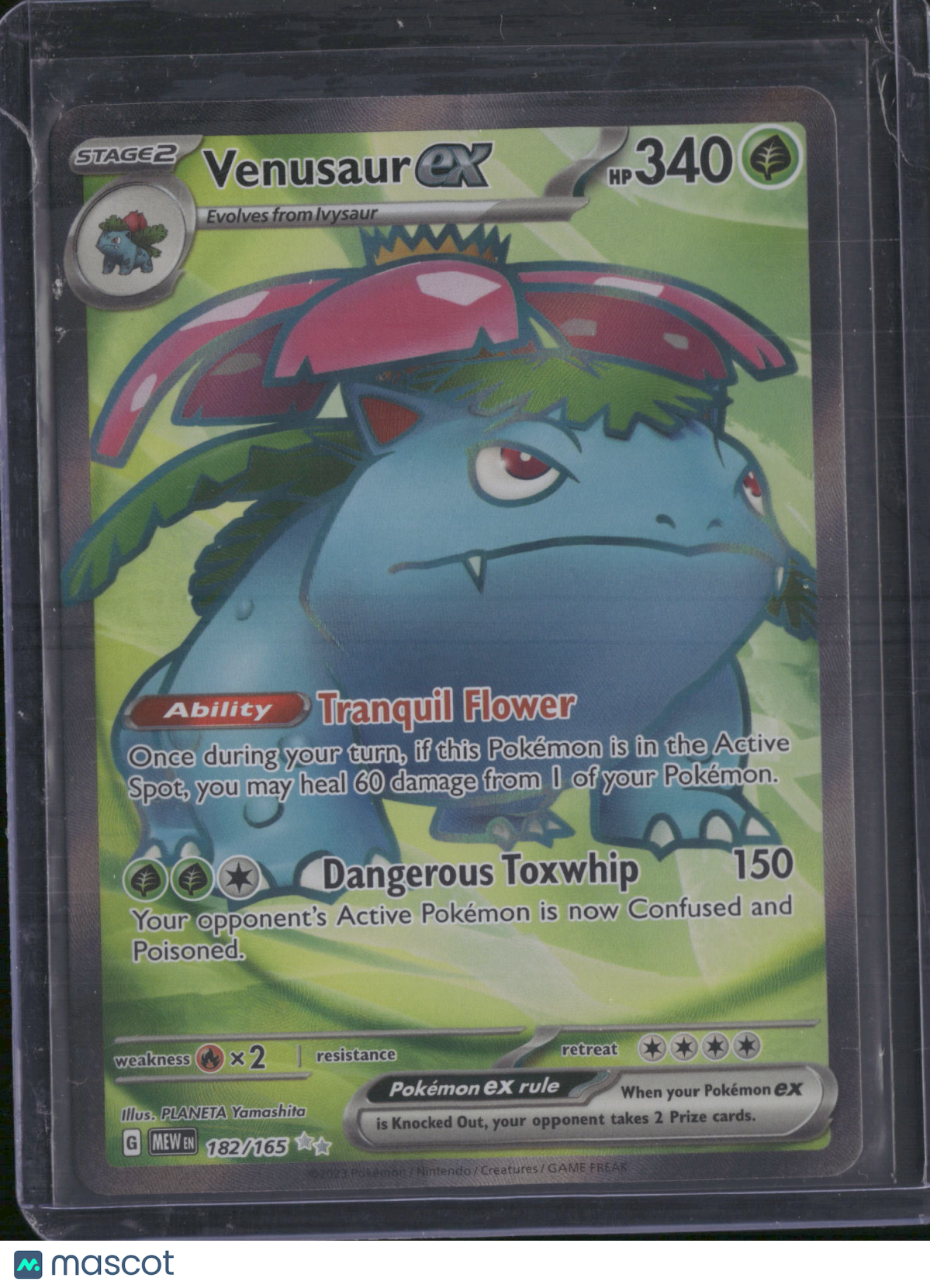 2023 Scarlet & Violet 151 Venusaur EX Etched Secret Rare FA #182/165