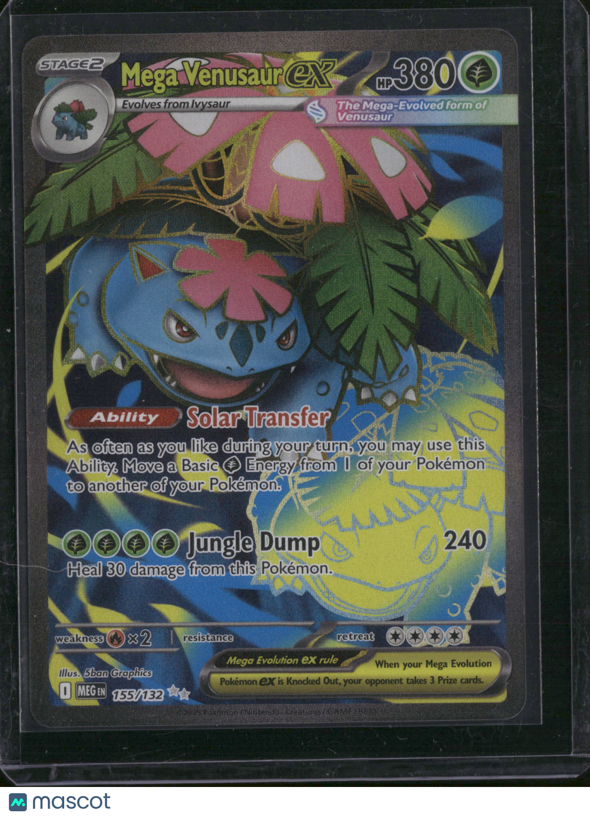 2025 Mega Evolution Mega Venusaur EX Holo Secret Rare SAR #155/132