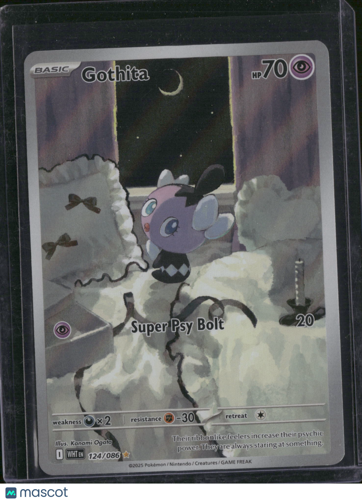 2025 Scarlet & Violet White Flare Gothita Holo Secret Rare #124/86