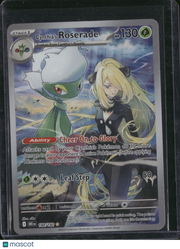 2025 Destined Rivals Cynthia's Roserade Holo Secret Rare #184/182