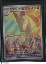 2025 Destined Rivals Rapidash Holo Secret Rare #189/182