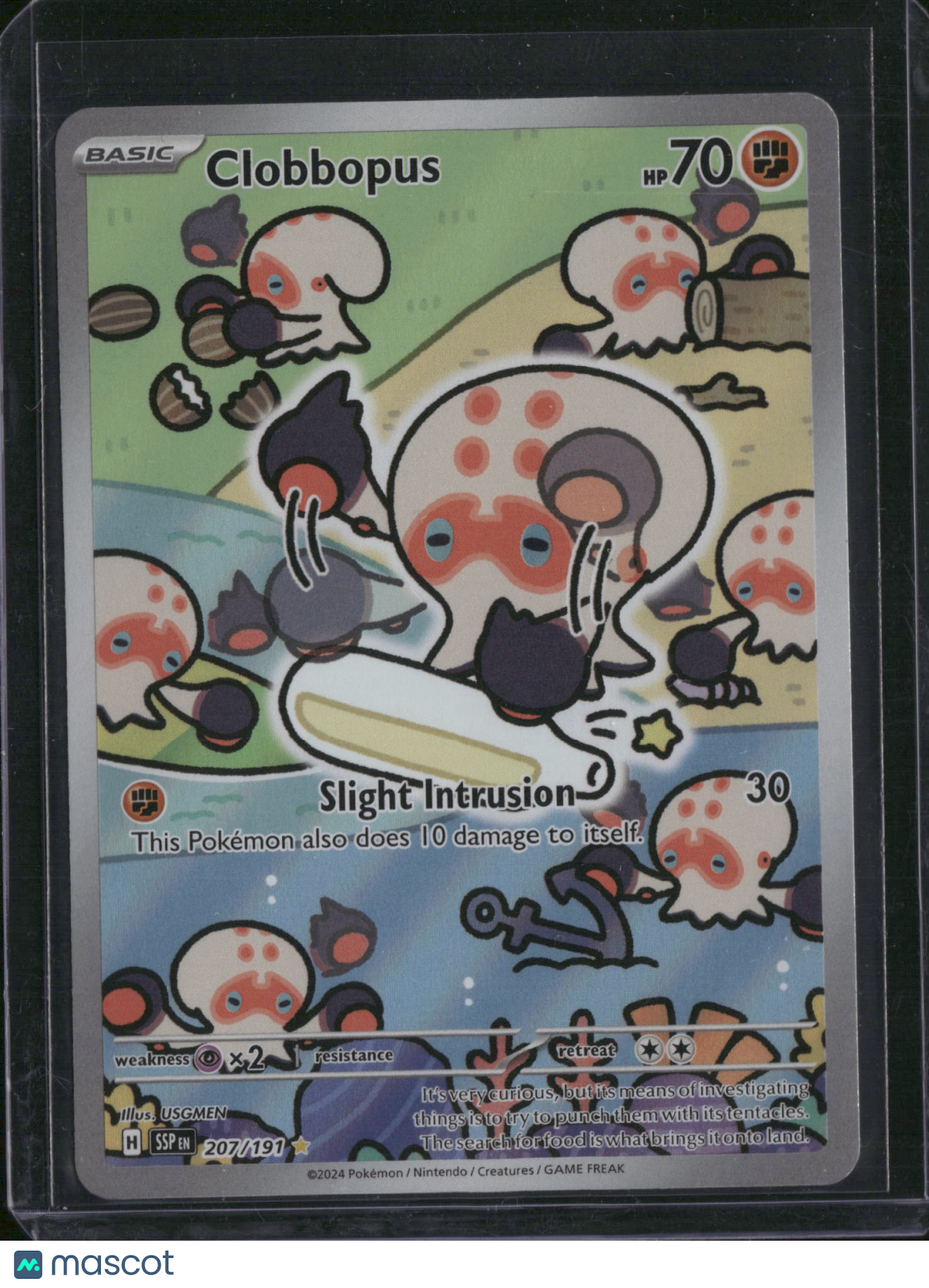 2024 Surging Sparks Clobbopus Holo Secret Rare #207/191