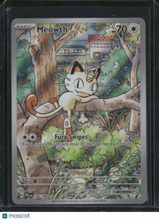 2025 Scarlet & Violet Prismatic Evolutions Meowth Holo Secret Rare #106/94