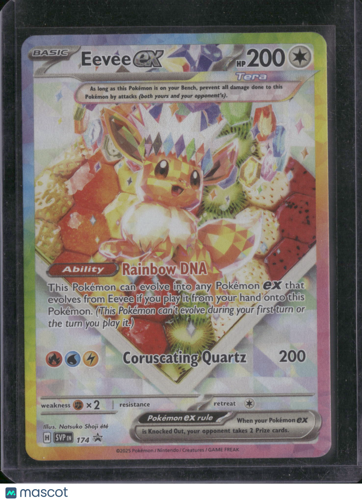 2025 Prismatic Evolutions Eevee EX Holo Black Star Promo FA #SVP EN 174