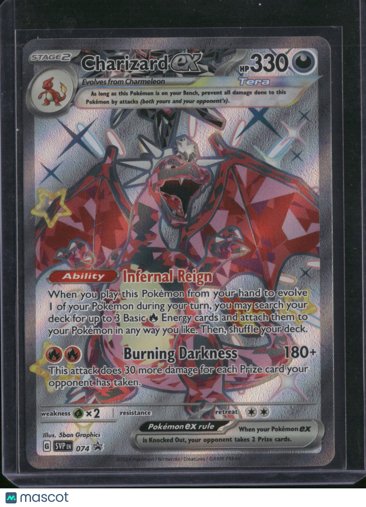 2024 Paldean Fates Charizard EX Holo Black Star Promo FA #SVP EN 074