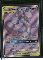 2019 Unified Minds Mewtwo & Mew GX Holo Rare FA #222/236