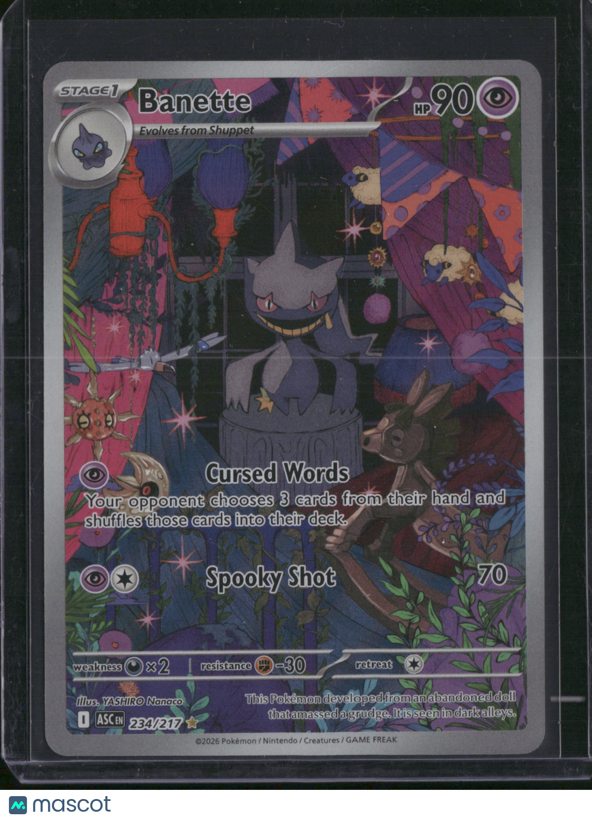 2026 Mega Evolution – Ascended Heroes Banette Holo Secret Rare #234/217
