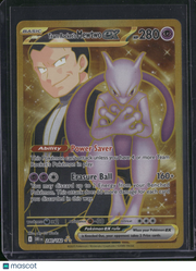 2025 Destined Rivals Team Rocket's Mewtwo EX Holo Secret Rare UR #240/182