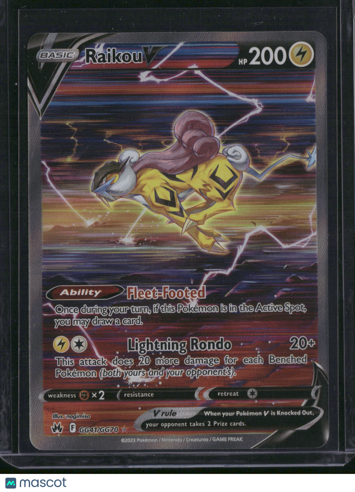 2023 Crown Zenith Raikou V Holo SAR #GG41/GG70