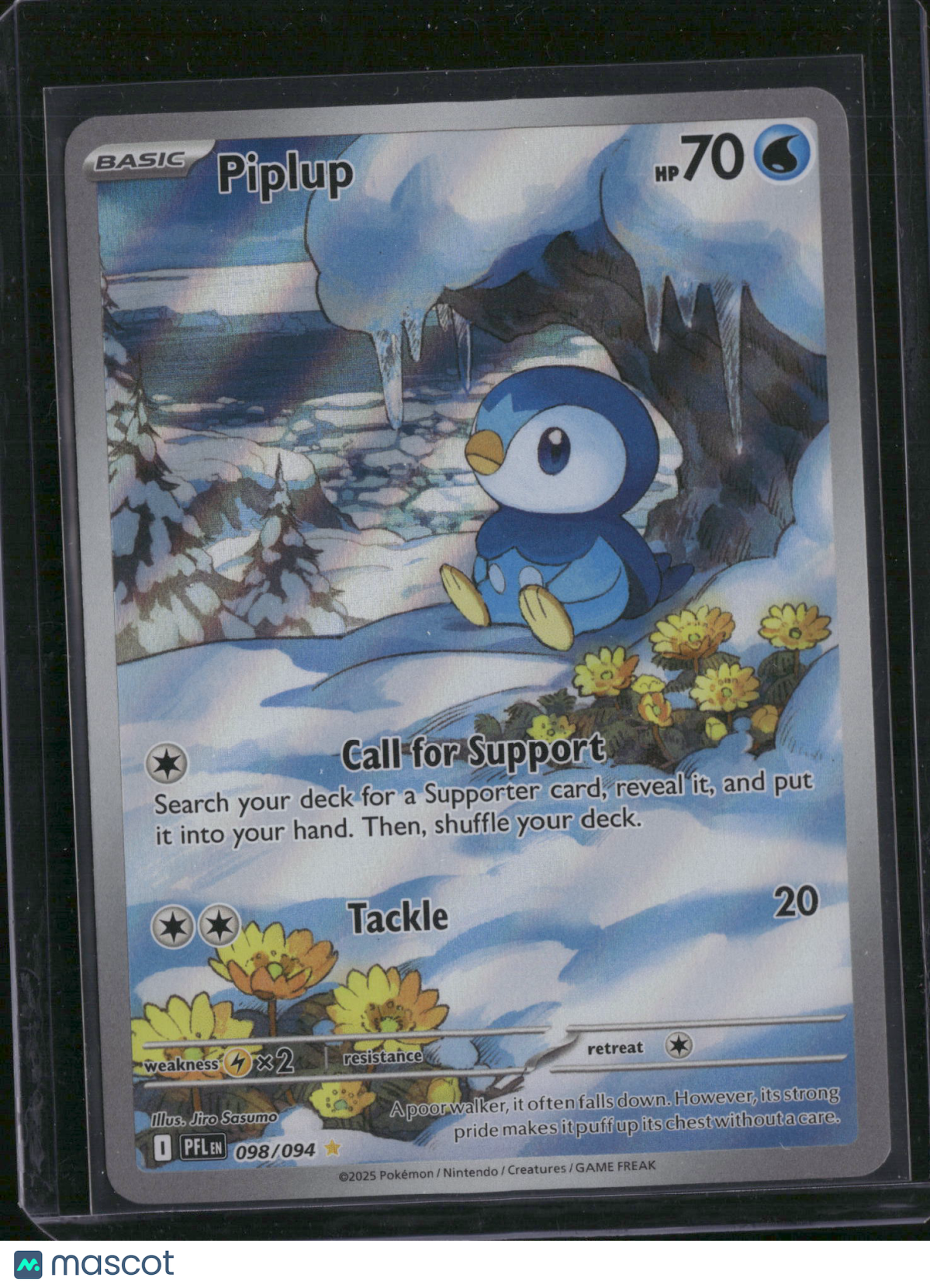 2025 Phantasmal Flames Piplup Holo Secret Rare #98/94