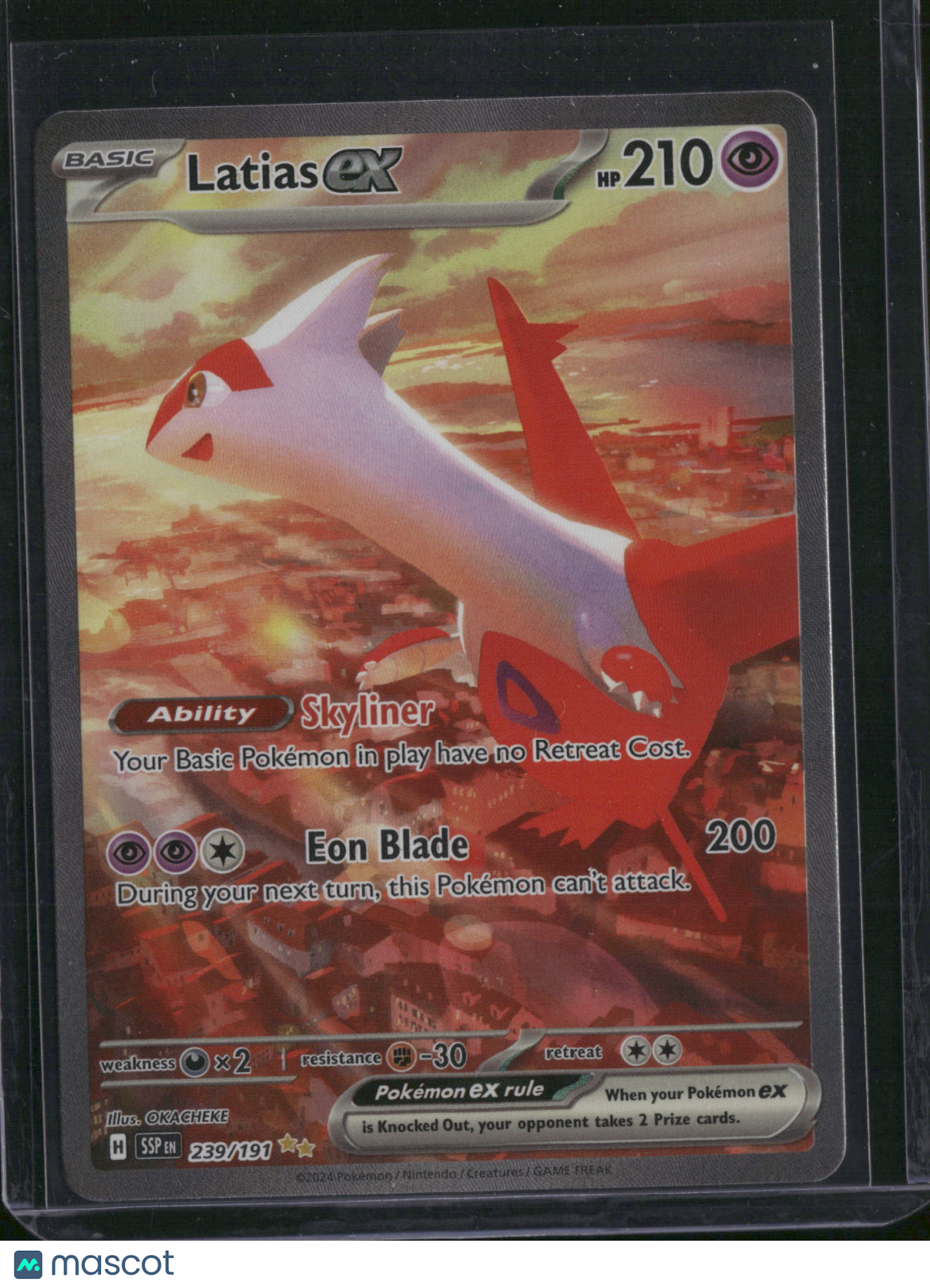 2024 Stellar Crown Latias EX Holo Secret Rare #239/191