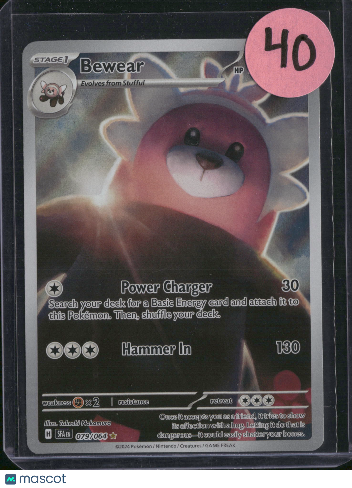 2024 Shrouded Fable Bewear Holo Secret Rare #79/64
