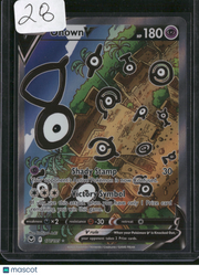 2022 Silver Tempest Unown V Holo Ultra Rare FA #177/195