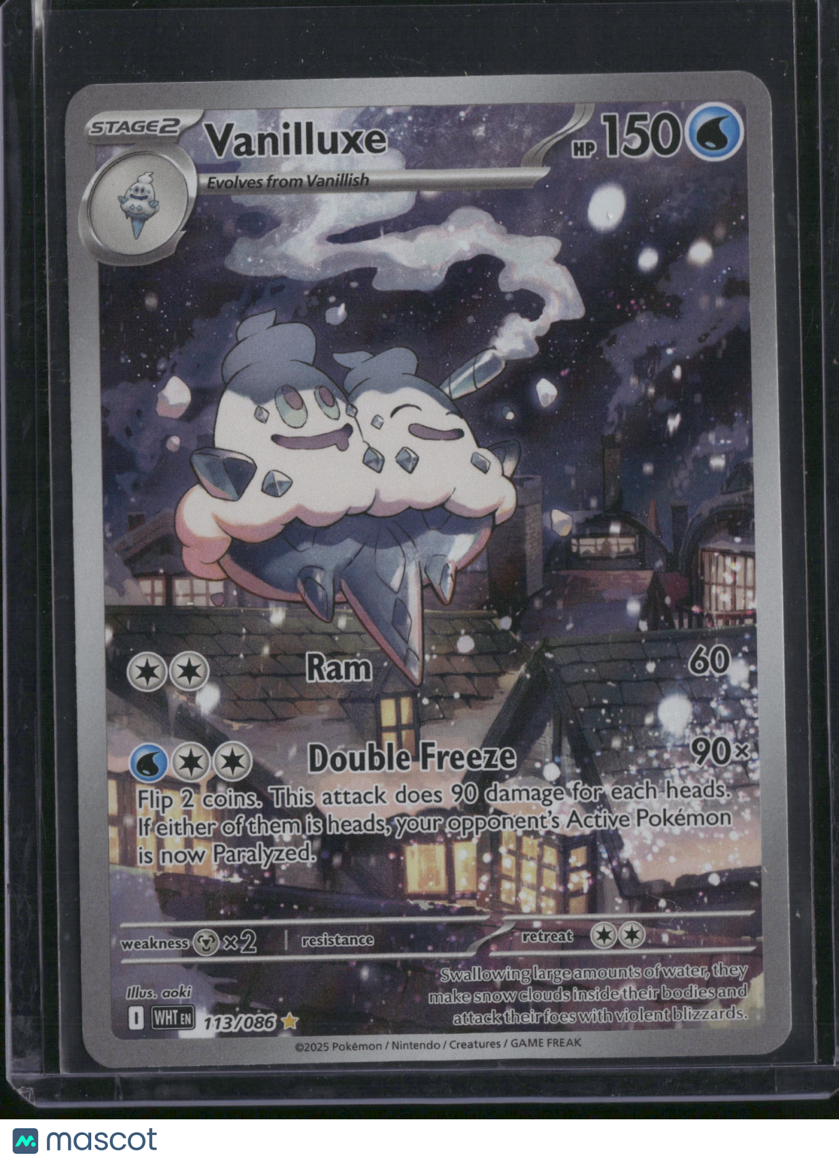 2025 Scarlet & Violet White Flare Vanilluxe Holo Secret Rare #113/86
