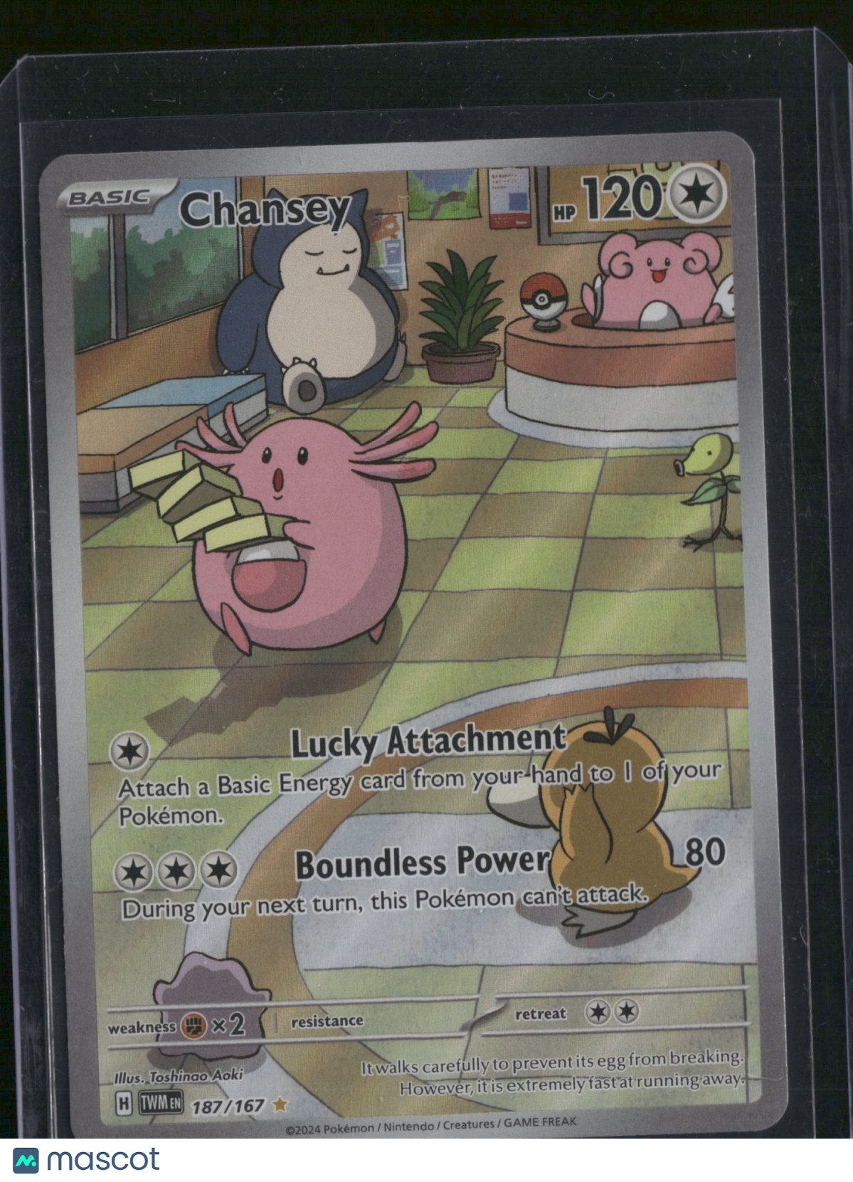 2024 Twilight Masquerade Chansey Holo Secret Rare #187/167