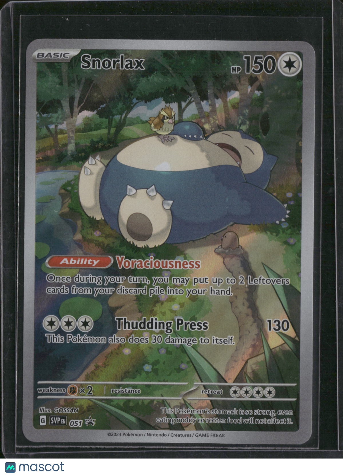 2023 Scarlet & Violet 151 Snorlax Holo Black Star Promo #SVP EN 051