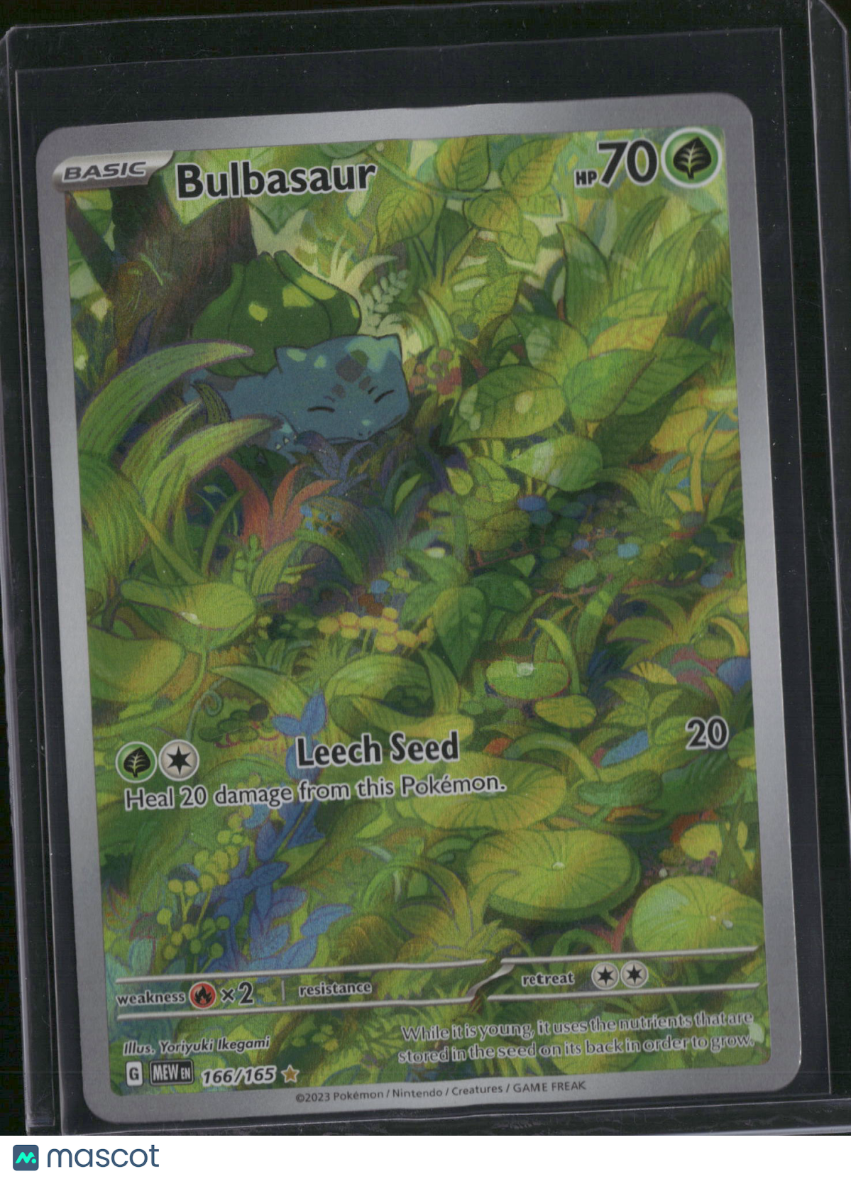2023 Scarlet & Violet 151 Bulbasaur Holo Secret Rare #166/165