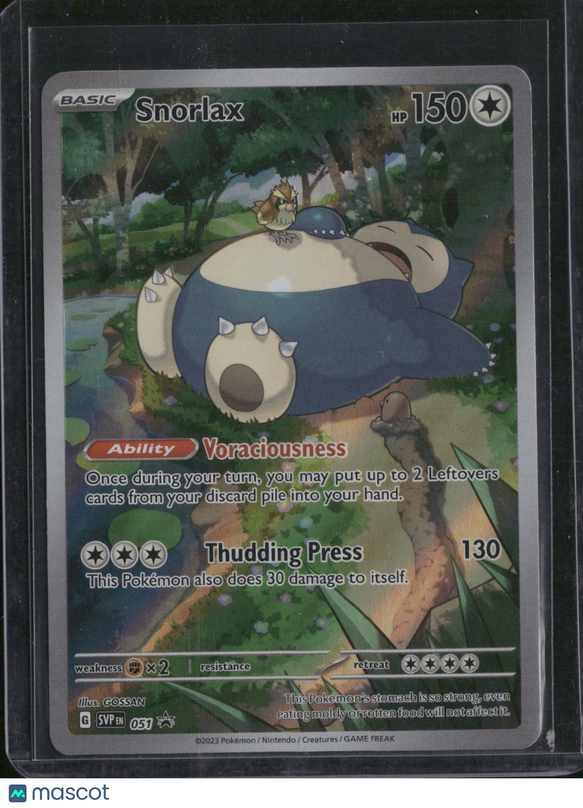2023 Scarlet & Violet Snorlax Holo Black Star Promo #SVP EN 051