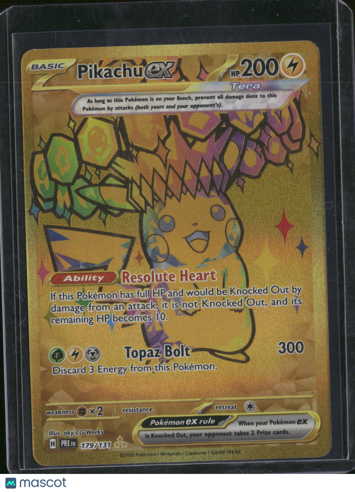 2024 Surging Sparks Pikachu EX Holo Secret Rare HR #179/131